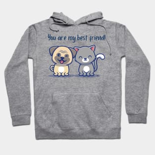 YOU ARE MY BEST FRIEND! Cute CATS Hoodie